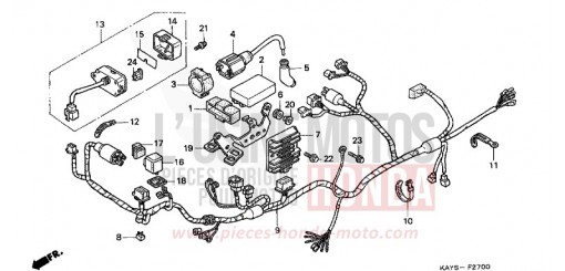 FAISCEAU DES FILS NX125S de 1995